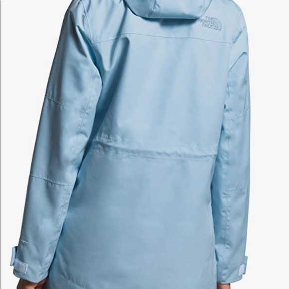 Northface west oak city trench jacket in blue - Picture 3 of 15